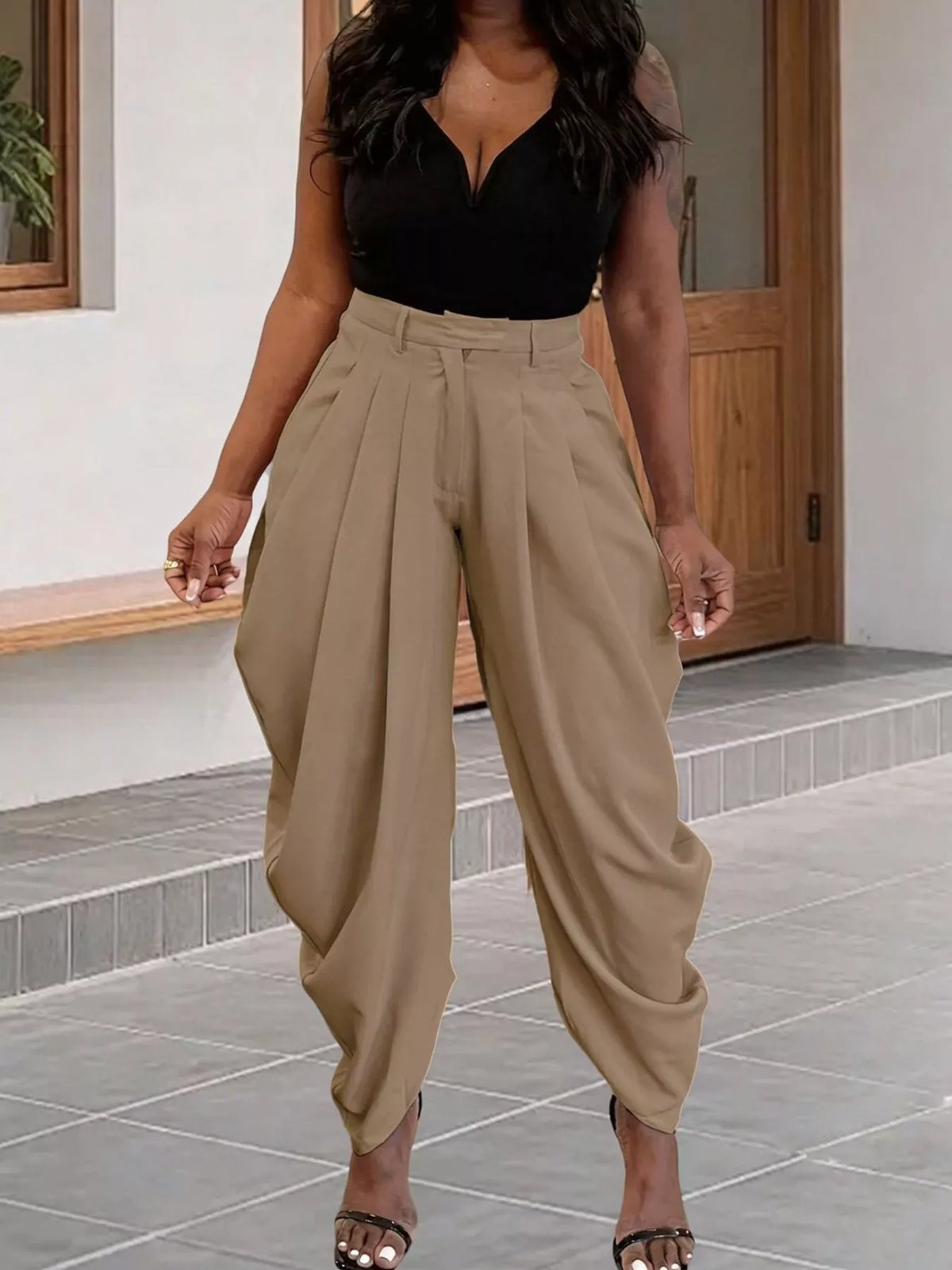 Arena Pleated Drape Pants