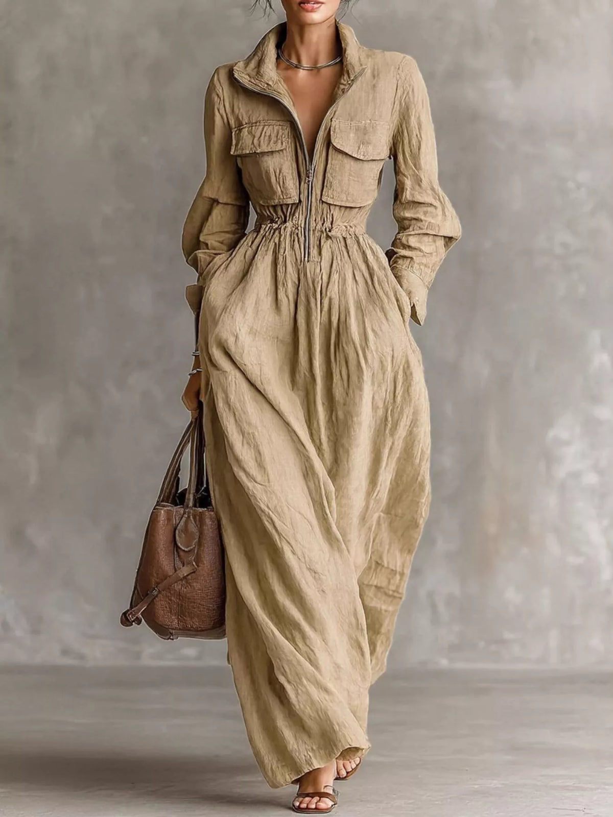 Alba Maxi Shirt Dress