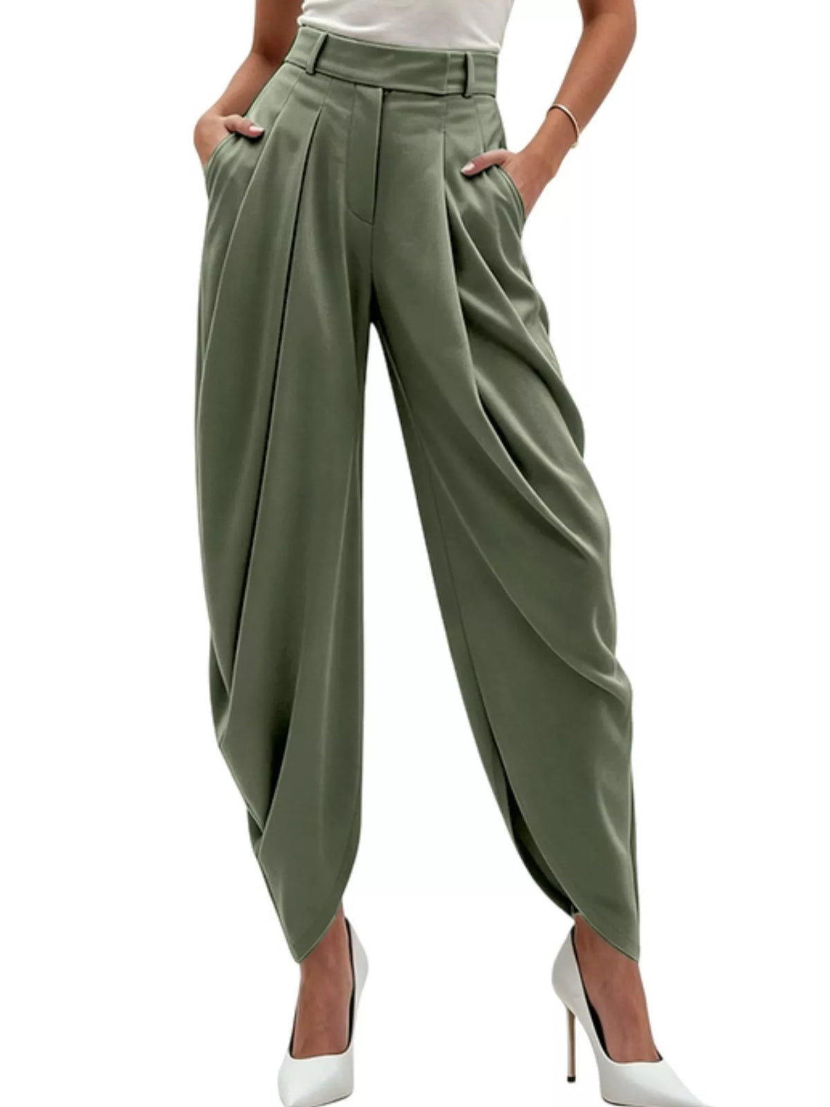 Arena Pleated Drape Pants