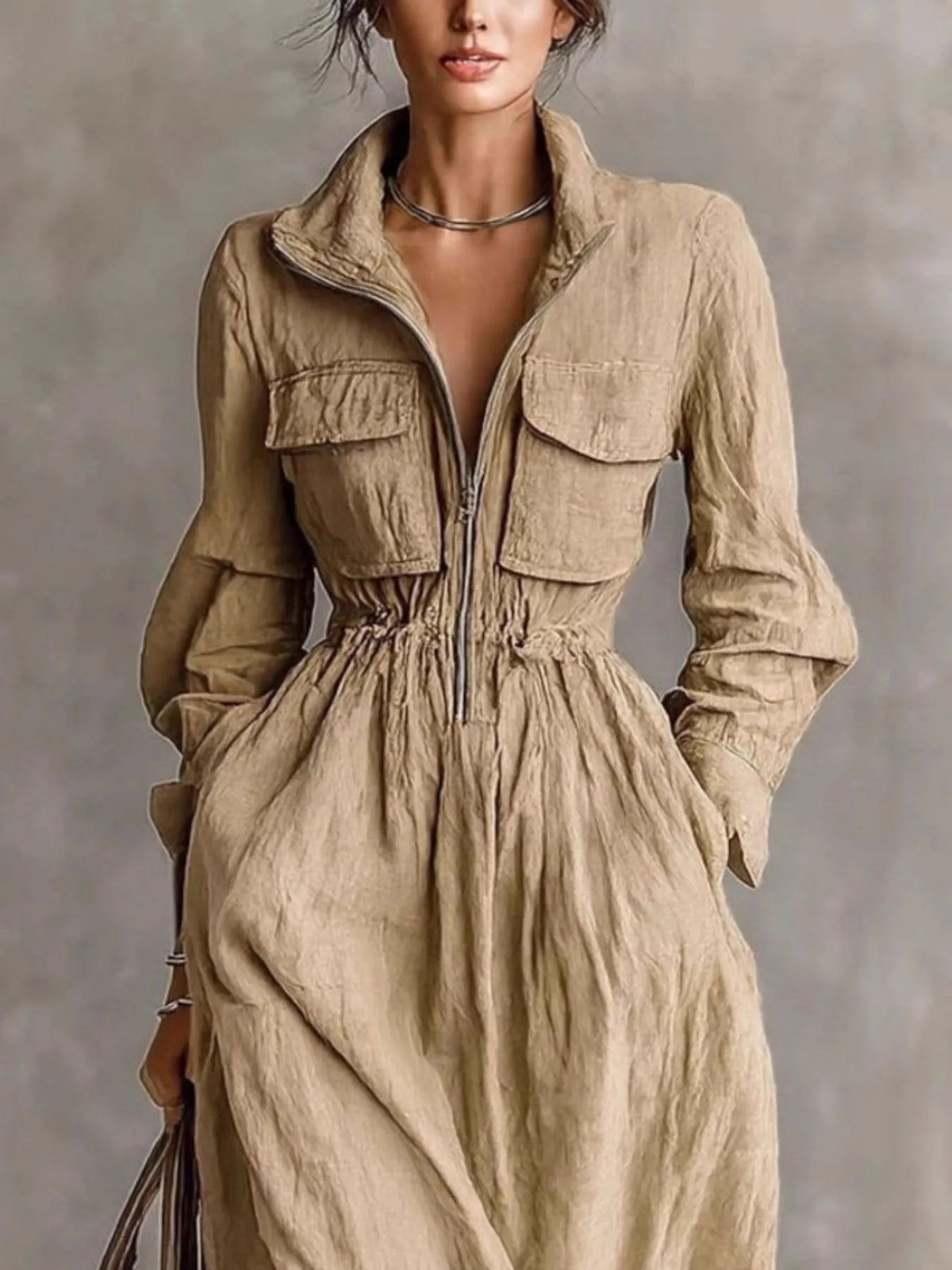 Alba Maxi Shirt Dress