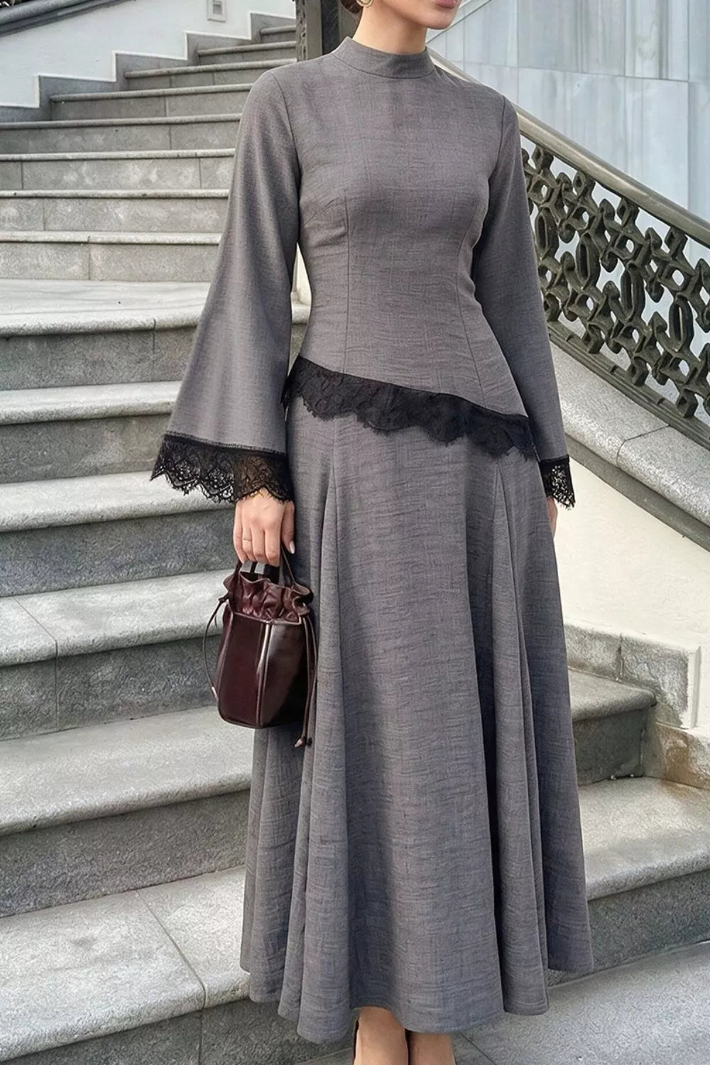 Jazmín Lace Top & Skirt Set