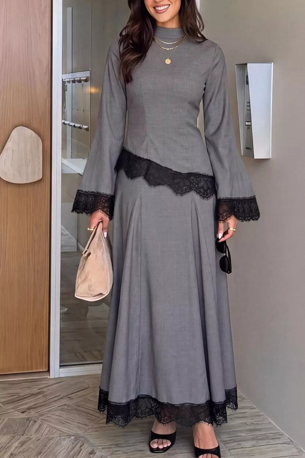 Jazmín Lace Top & Skirt Set